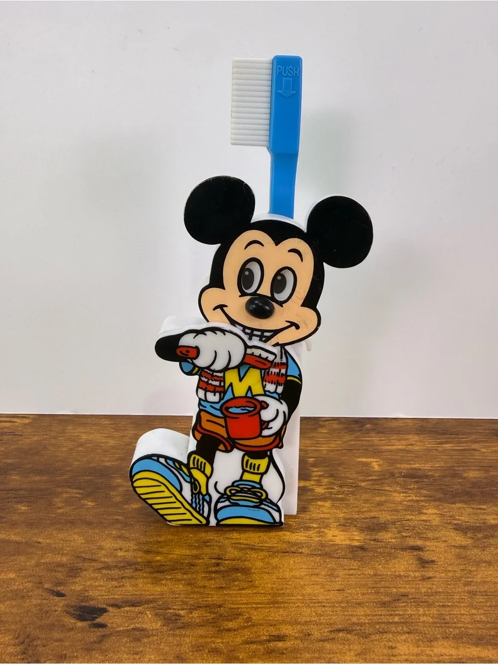 Vintage 1984 Disney Mickey Mouse Tooth Brushing Timer Mechanical 45 Sec Works